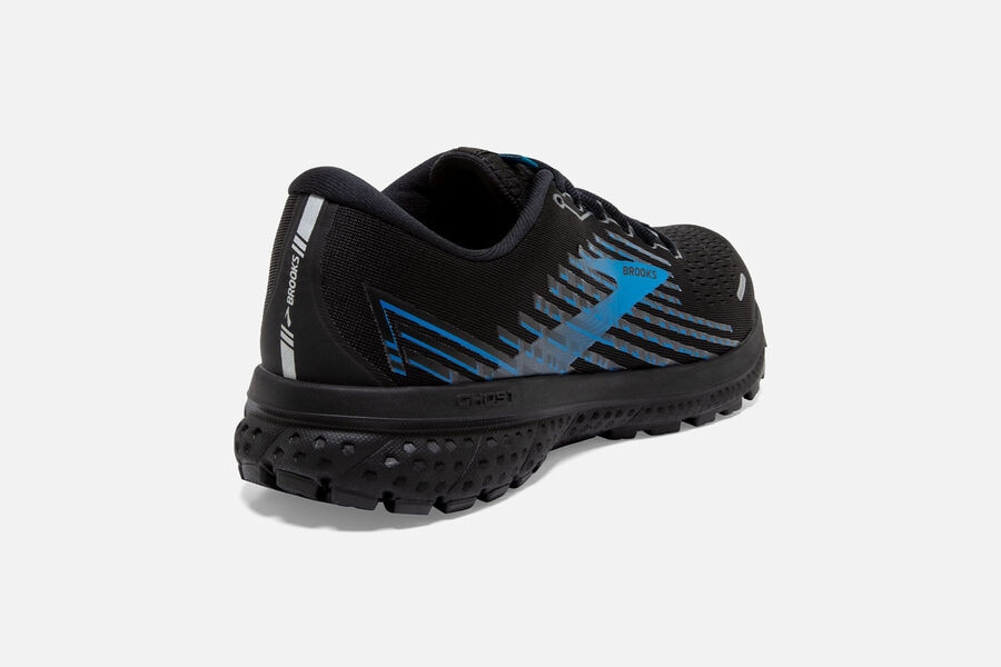 Brooks Israel Ghost 13 GTX Road Running Shoes Mens - Black/Blue - PZE-672381